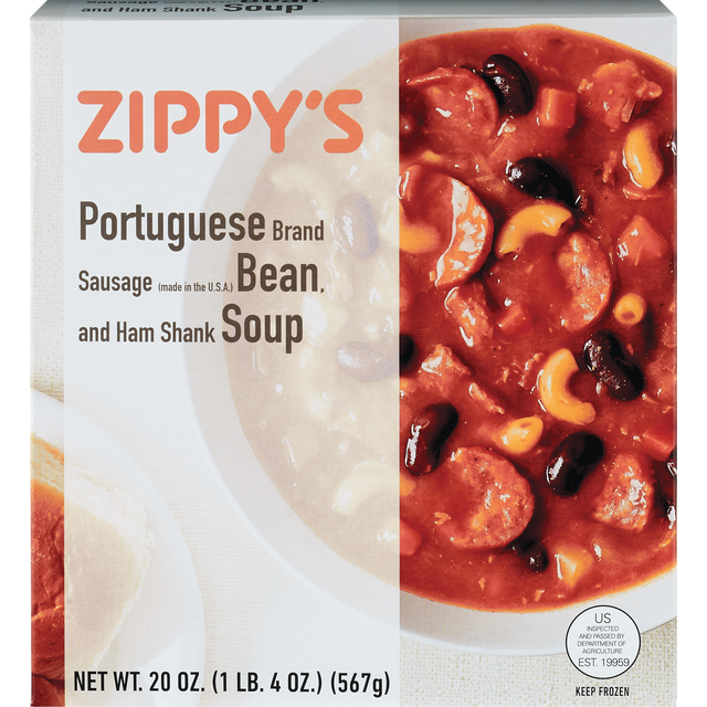 slide 1 of 1, Zippy's Portuguese Bean Soup, 20 oz