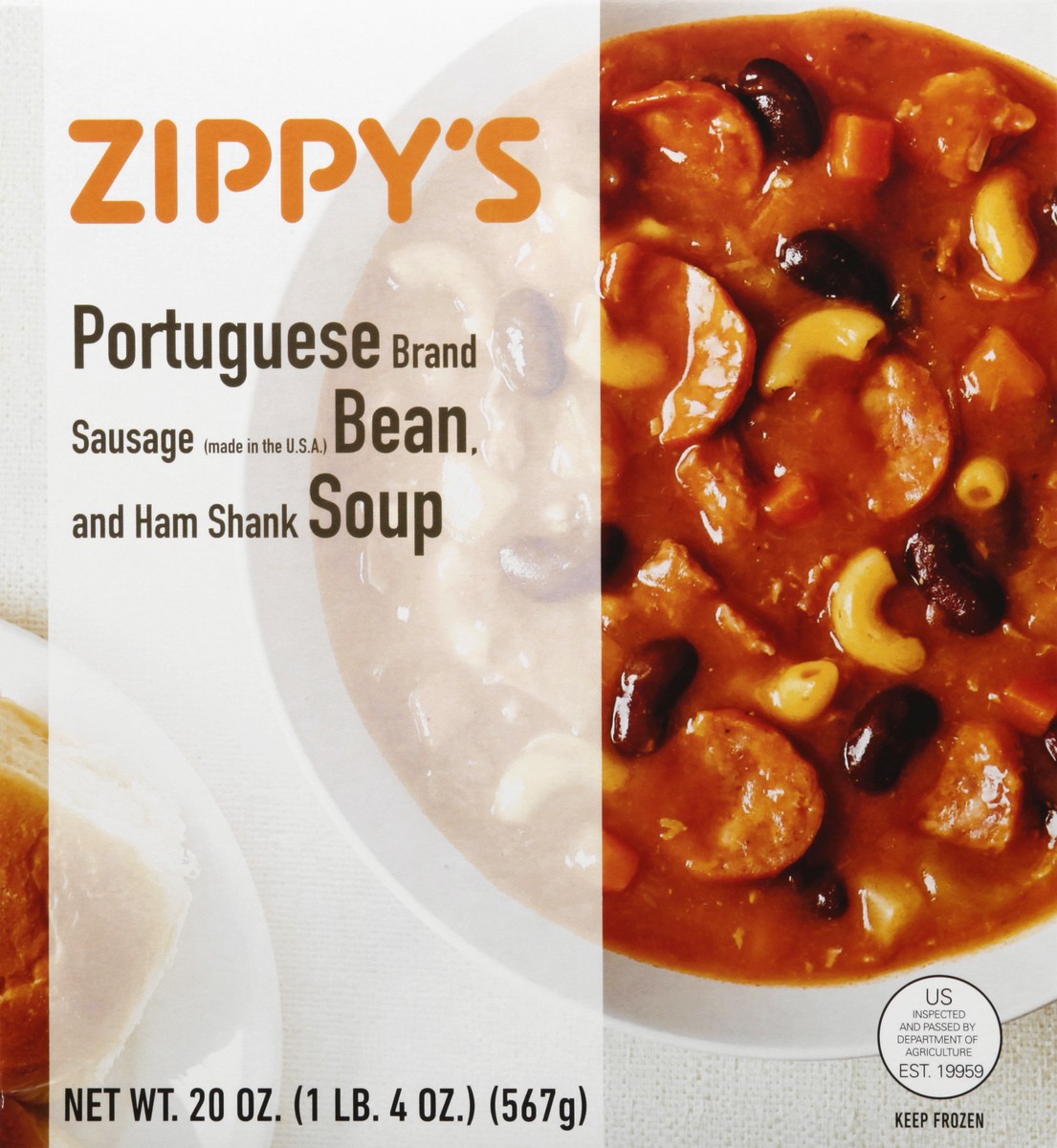 slide 1 of 12, Zippys Portuguese Bean Soup 20 oz, 20 oz