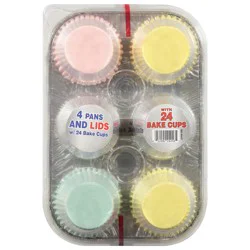 Handi-Foil Pans and Lids with 24 Bake Cups 4 Each