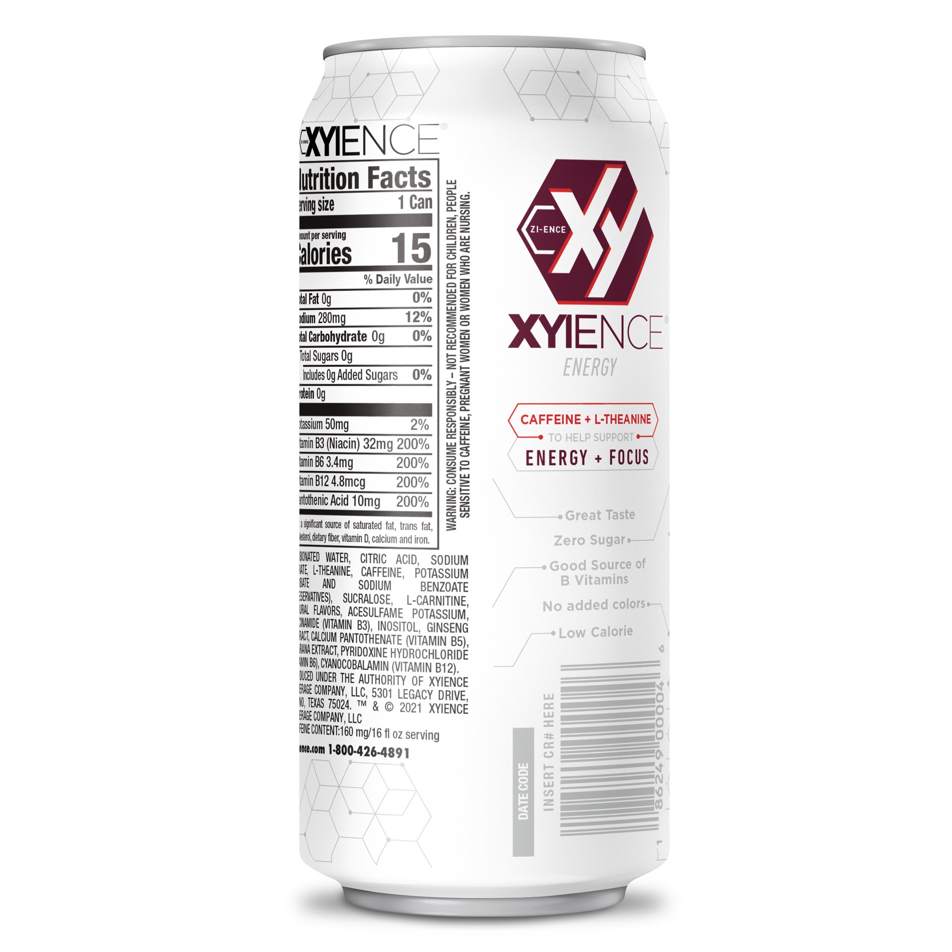 slide 4 of 5, XYIENCE Cranberry Raspberry Energy Drink, 16 fl oz can, 16 fl oz