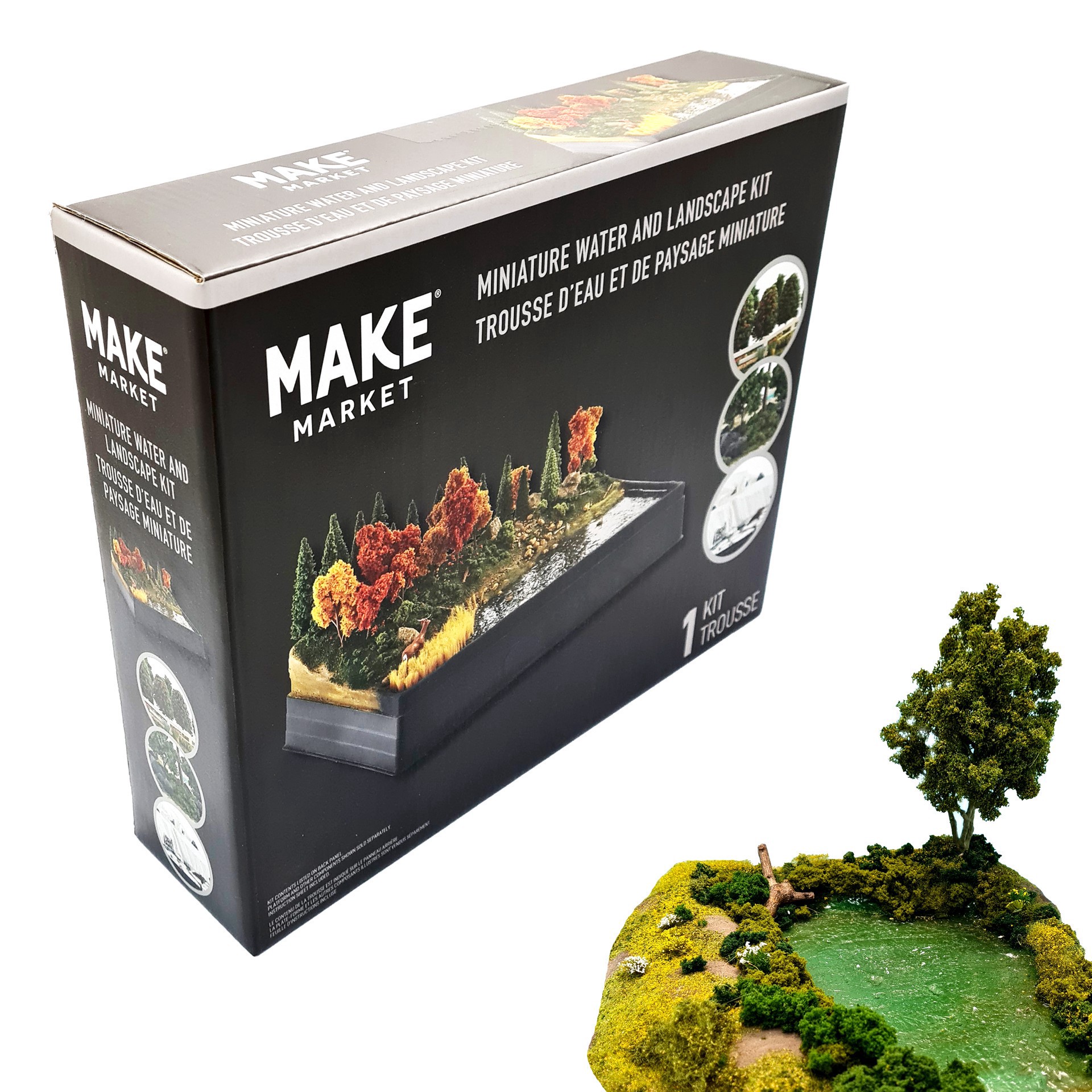 slide 3 of 5, Mini Water & Landscape Kit By Make Market, 11.25 in x 9.5 in x 3 in