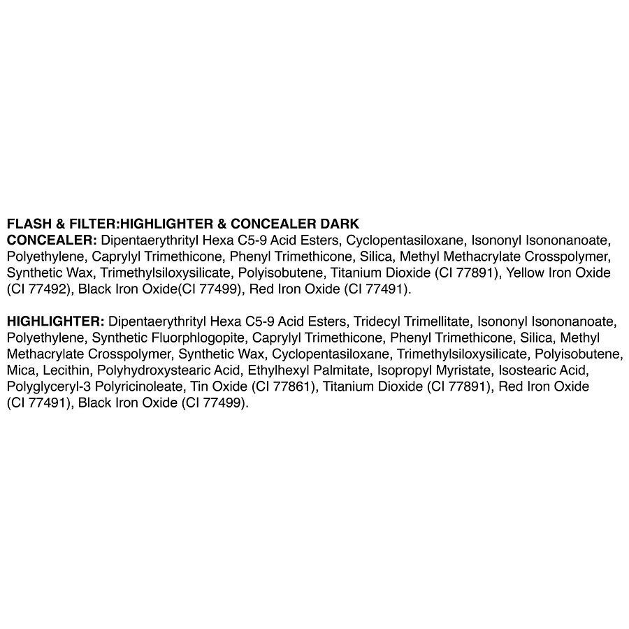 slide 2 of 3, Billion Dollar Beauty Flash & Filter: Highlighter & Concealer - Dark, 0.07 oz