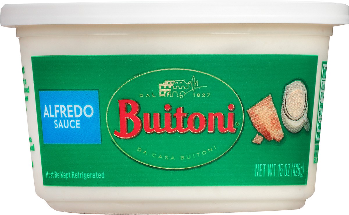 slide 6 of 9, Buitoni Alfredo Sauce, Refrigerated Pasta Sauce, 15 oz Tub, 15 oz