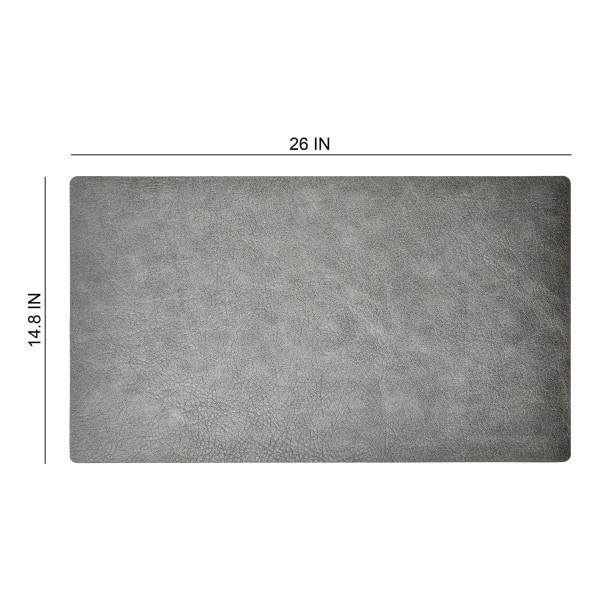 slide 2 of 4, Realspace™ Modern Desk Pad, 14-3/4"" x 26"", 30% Recycled, Gray, 1 ct