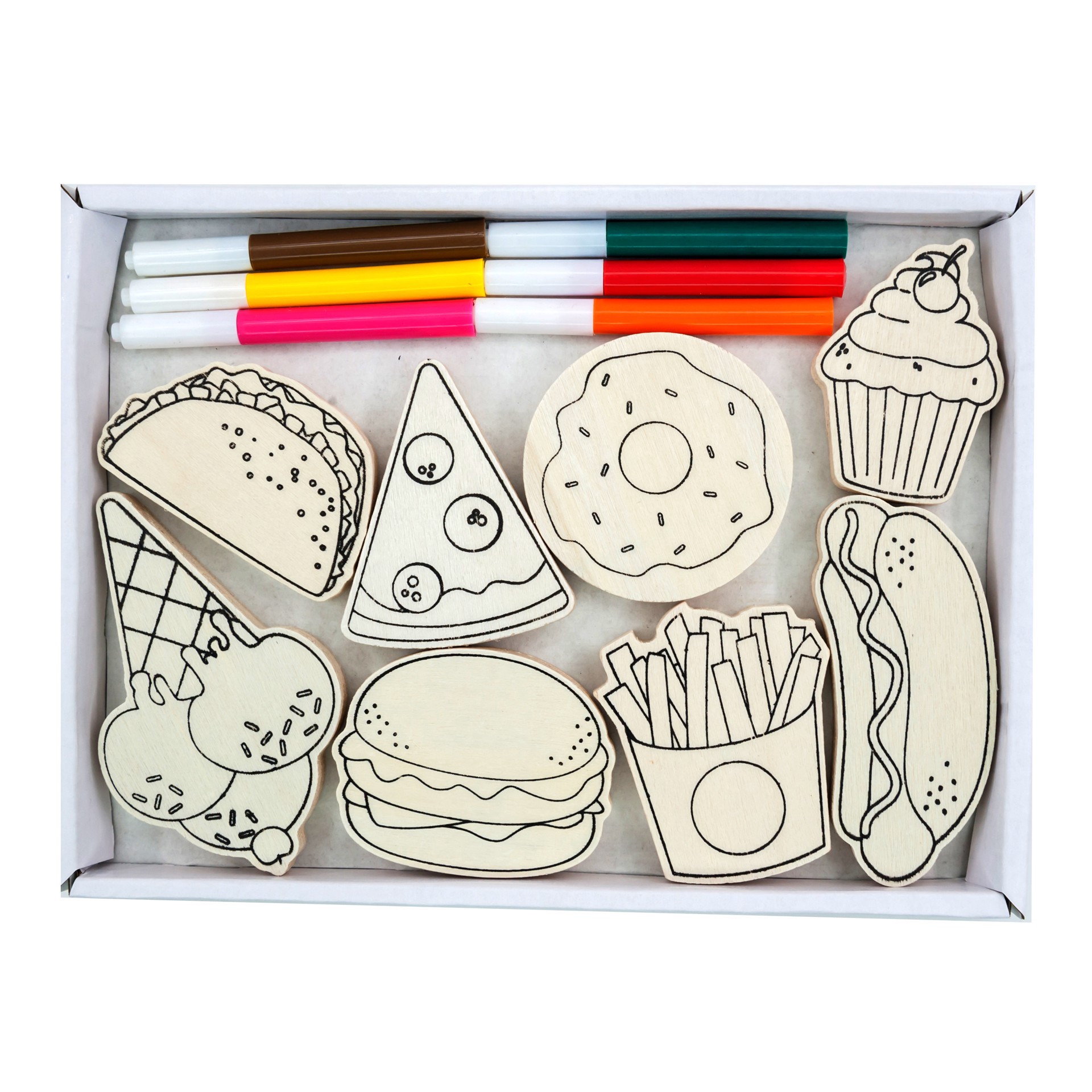 slide 3 of 4, Food Color Your Way Wood Play Kit By Creatology, 1 ct