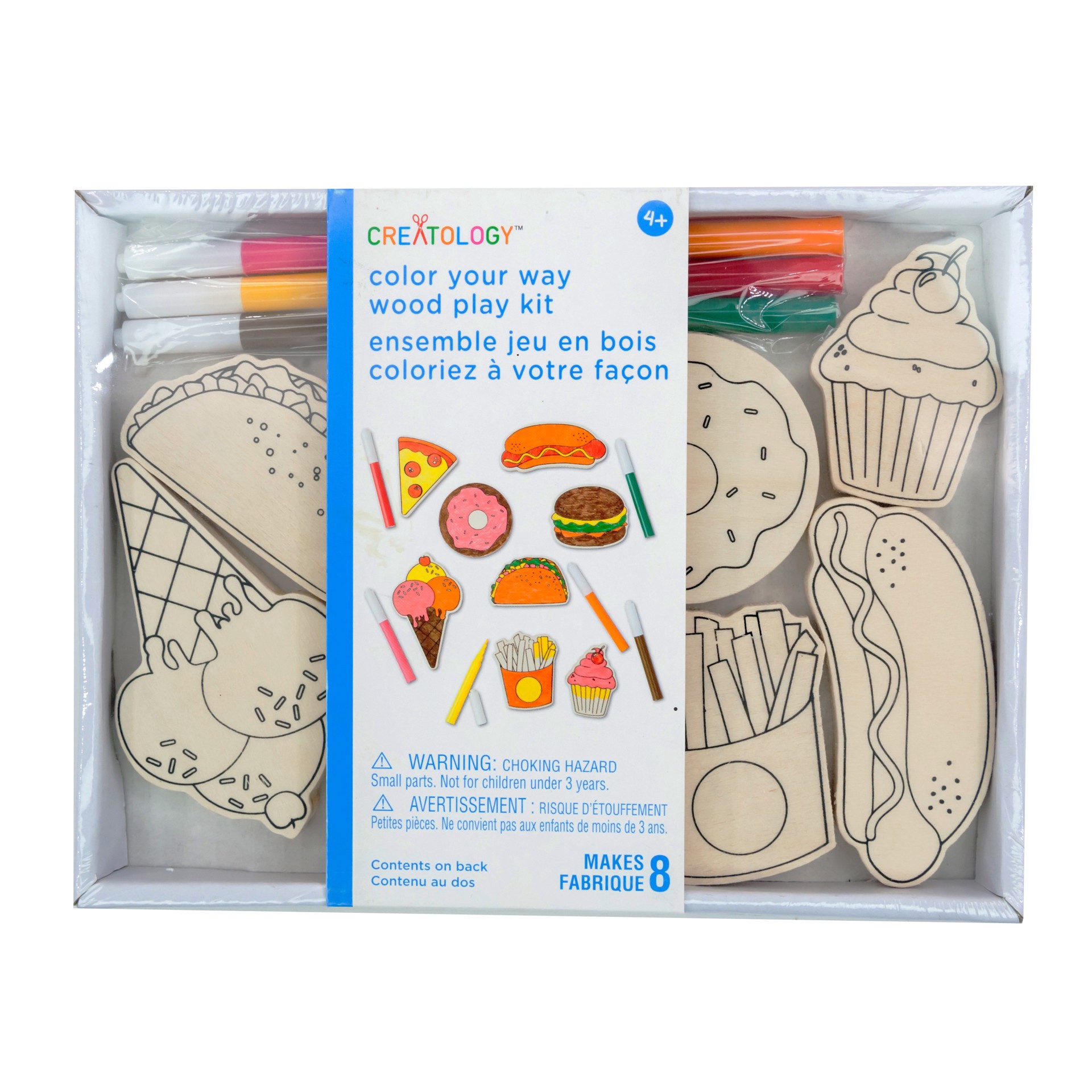 slide 4 of 4, Food Color Your Way Wood Play Kit By Creatology, 1 ct