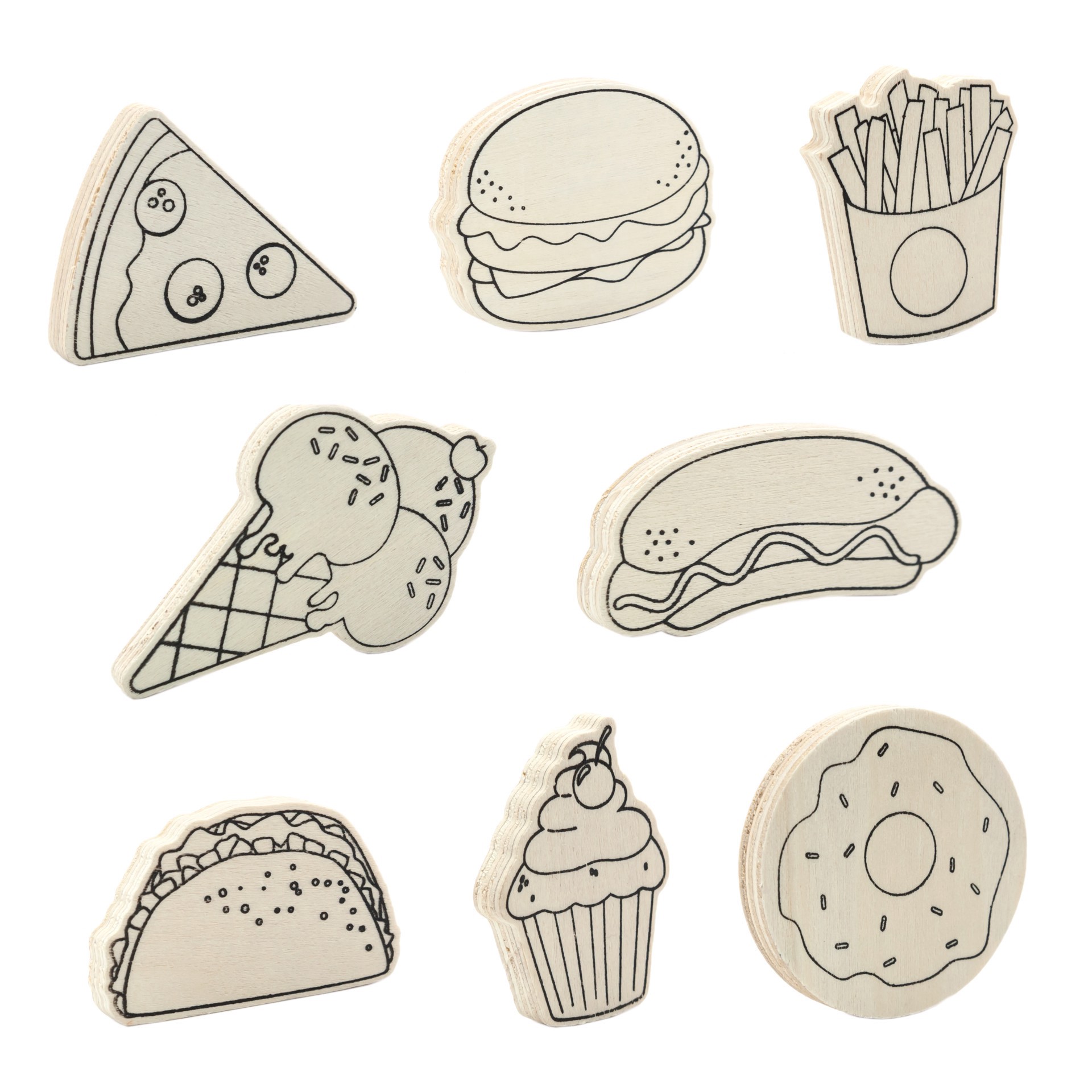 slide 2 of 4, Food Color Your Way Wood Play Kit By Creatology, 1 ct