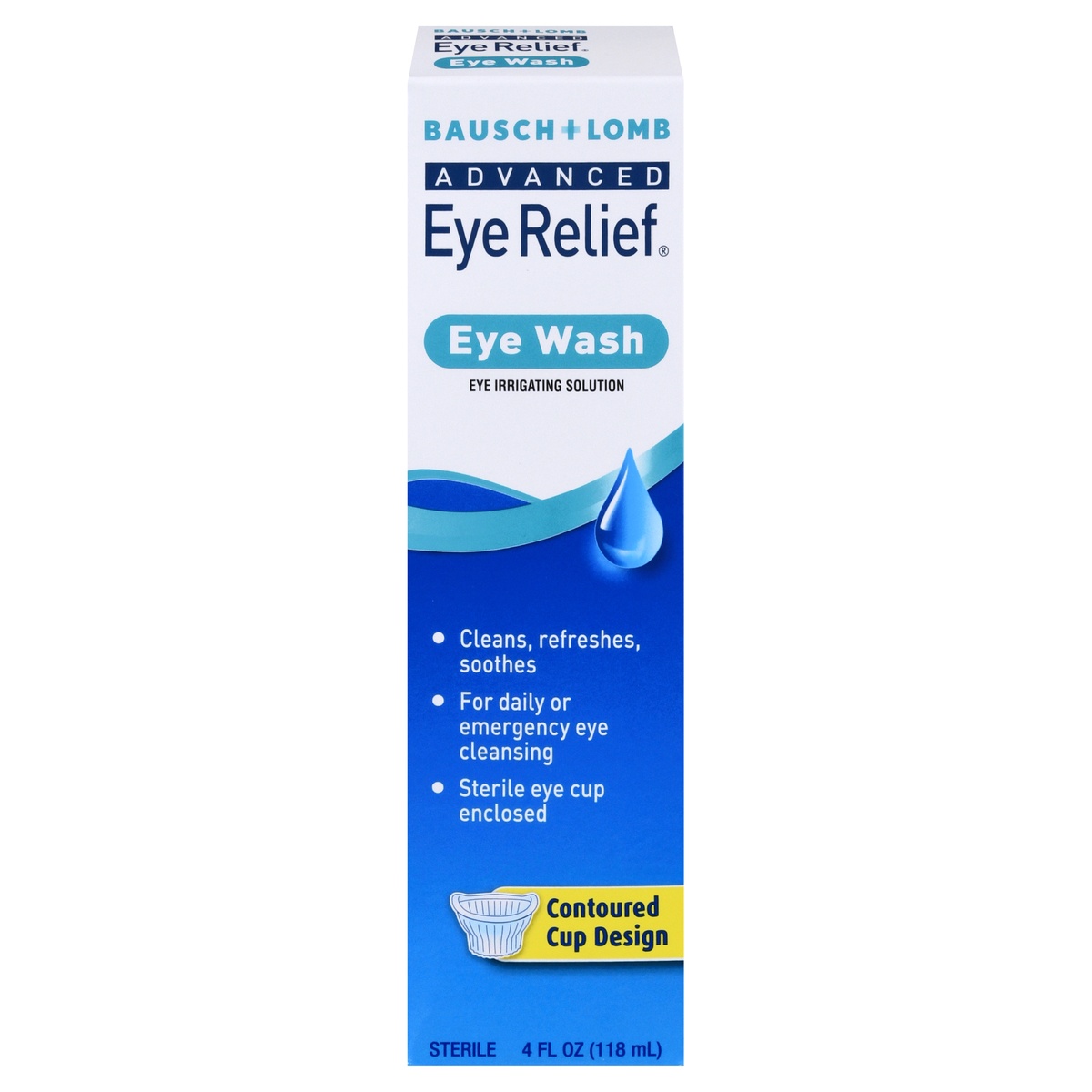 slide 1 of 1, Bausch + Lomb Advanced Eye Relief - Eye Wash - 4 fl oz, 4 oz