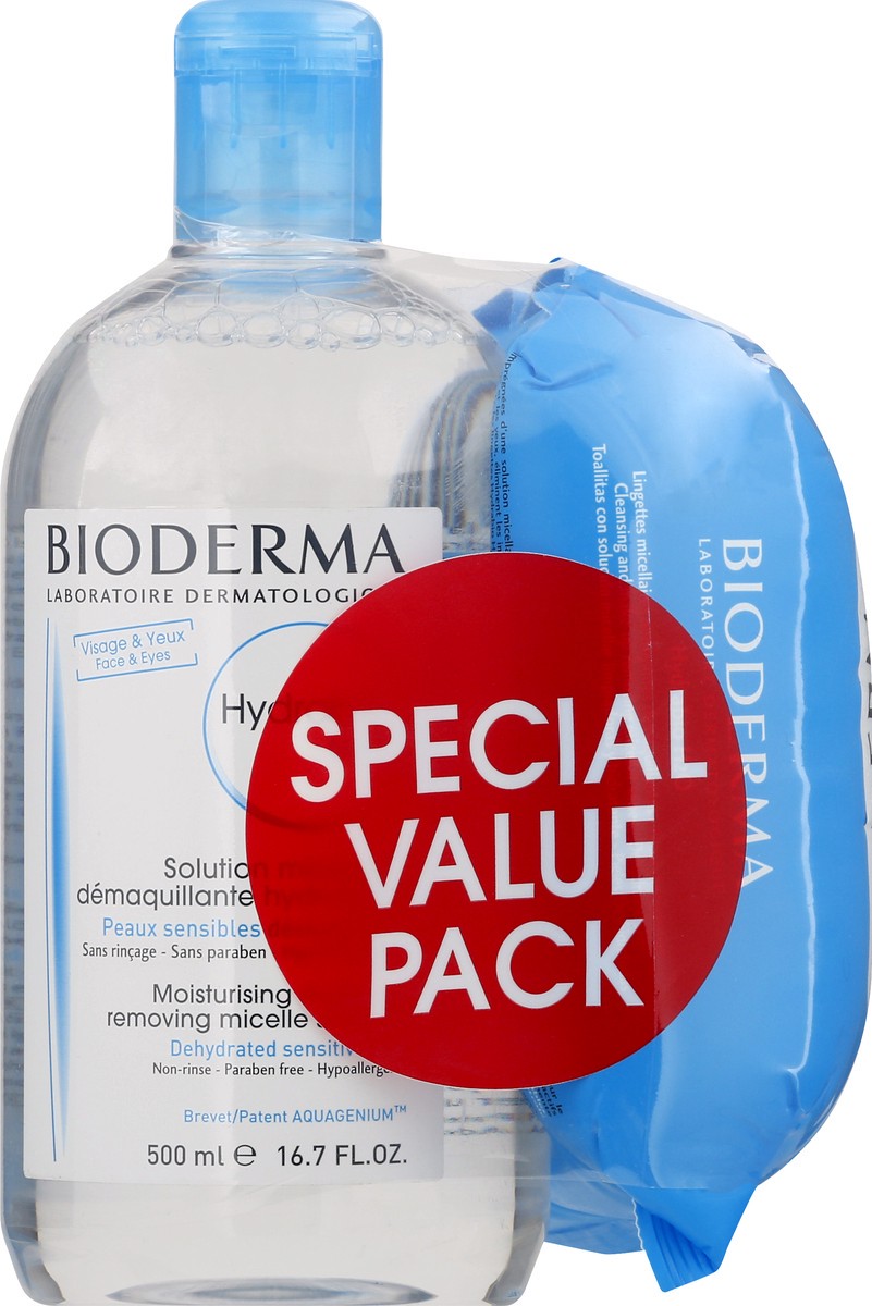 slide 1 of 11, Bioderma Special Value Pack Liquid/Wipes Micellar Water Make-Up Remover 1 ea, 1 ct