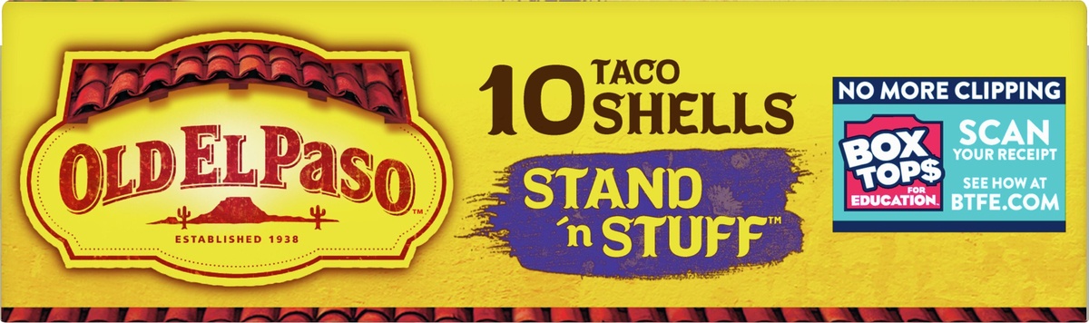 slide 6 of 10, Old El Paso Stand N Stuff Yellow Corn Taco Shells, 10 ct