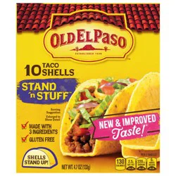 Old El Paso Stand 'N Stuff Taco Shells, Gluten Free, 10-count