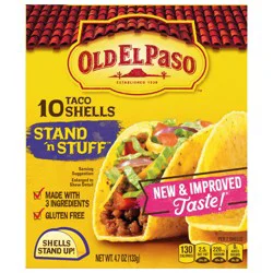 Old El Paso Stand 'N Stuff Taco Shells, Gluten Free, 10-count