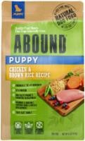 slide 1 of 1, Abound Chicken & Brown Rice Recipe Dry Puppy Food, 4 lb