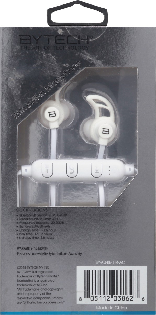 slide 8 of 11, Bytech Universal Wireless Sport Earbuds 1 ea, 1 ct