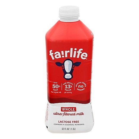 slide 1 of 1, Fairlife Milk Ultra-Filtered Whole - 52 Fl. Oz., 52 fl oz
