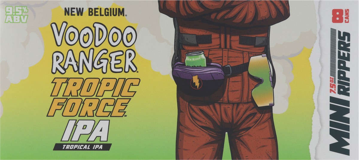 slide 9 of 12, Voodoo Ranger Tropical IPA Tropic Force Beer Mini Rippers 8 - 7.5 oz Cans, 8 ct