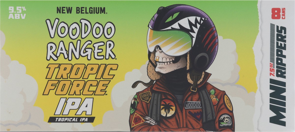 slide 5 of 12, Voodoo Ranger Tropical IPA Tropic Force Beer Mini Rippers 8 - 7.5 oz Cans, 8 ct