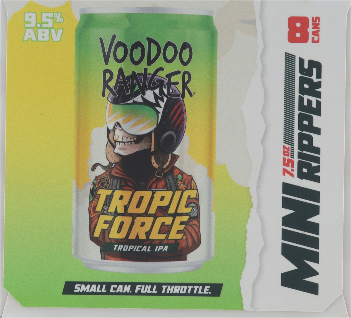 slide 11 of 12, Voodoo Ranger Tropical IPA Tropic Force Beer Mini Rippers 8 - 7.5 oz Cans, 8 ct