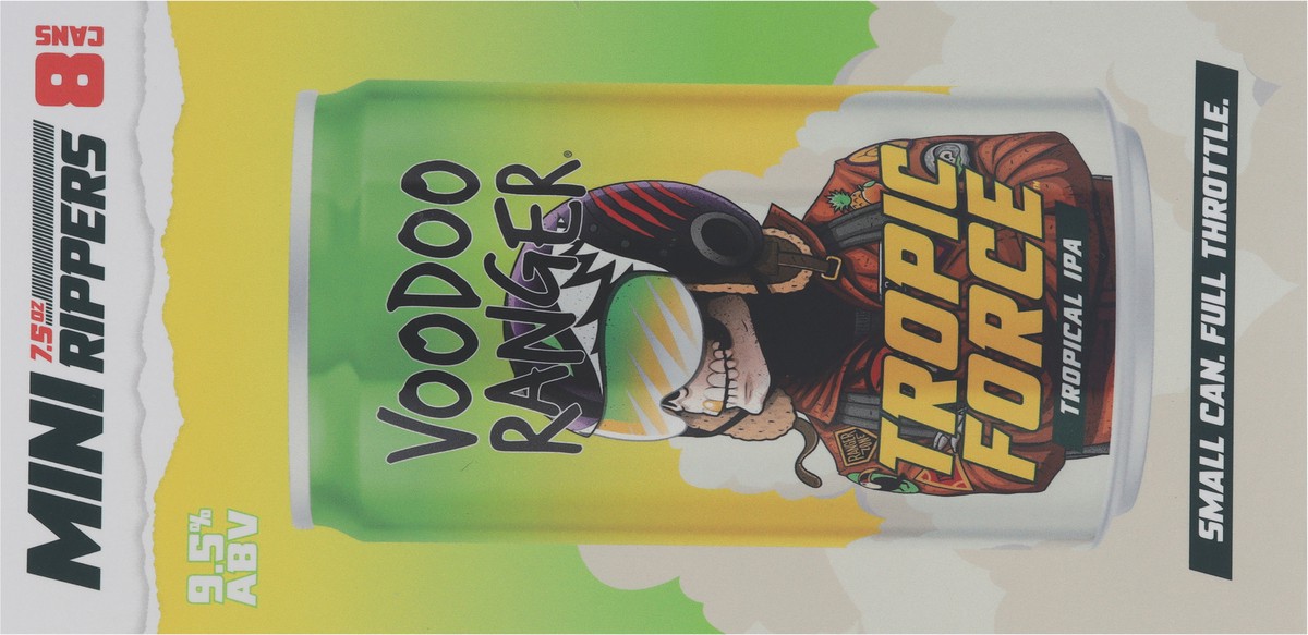 slide 6 of 12, Voodoo Ranger Tropical IPA Tropic Force Beer Mini Rippers 8 - 7.5 oz Cans, 8 ct