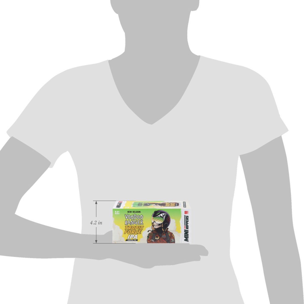 slide 10 of 12, Voodoo Ranger Tropical IPA Tropic Force Beer Mini Rippers 8 - 7.5 oz Cans, 8 ct