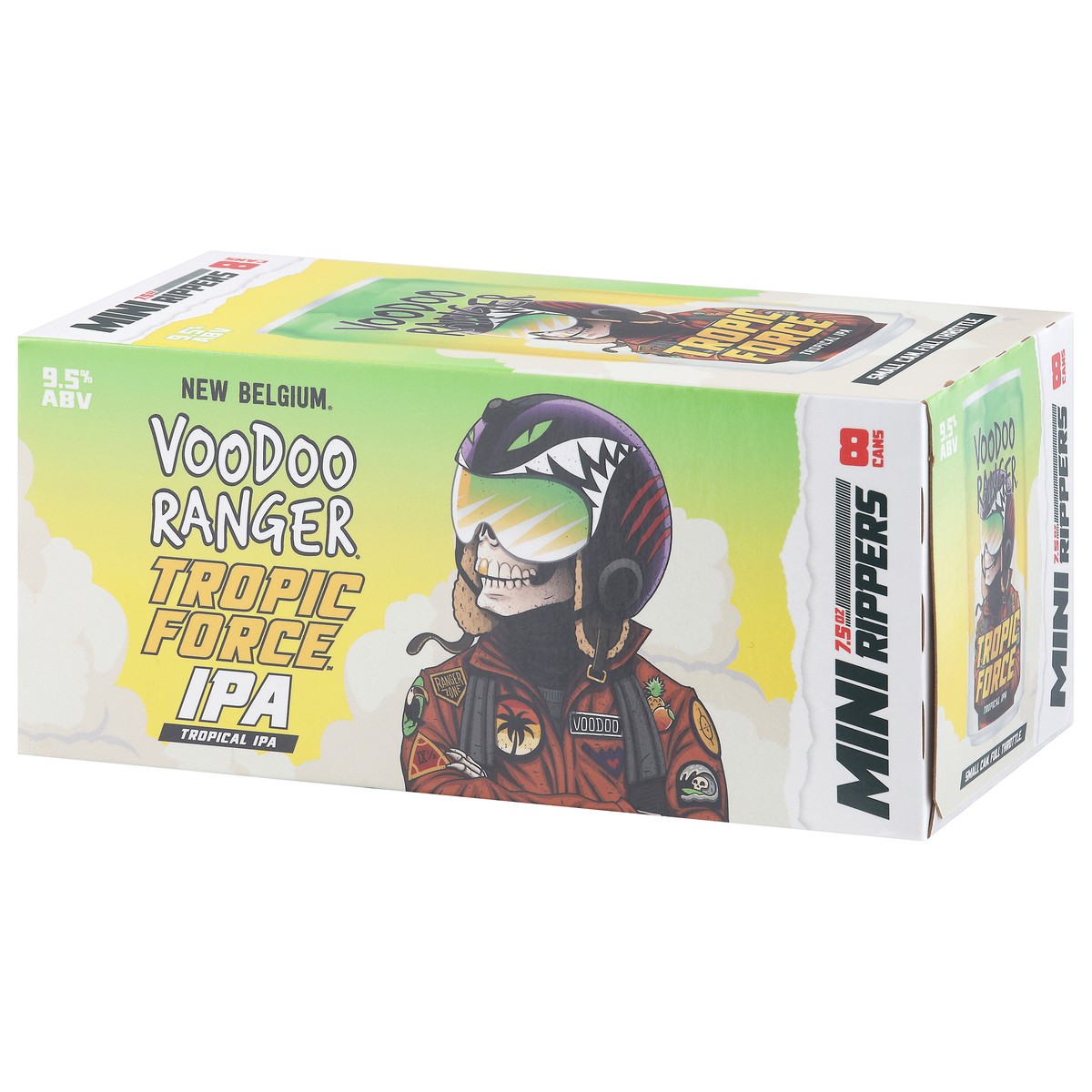 slide 12 of 12, Voodoo Ranger Tropical IPA Tropic Force Beer Mini Rippers 8 - 7.5 oz Cans, 8 ct
