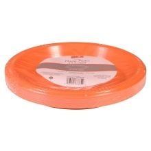 slide 1 of 1, GFS Orange Plastic Plates, 25 ct; 10.25 in