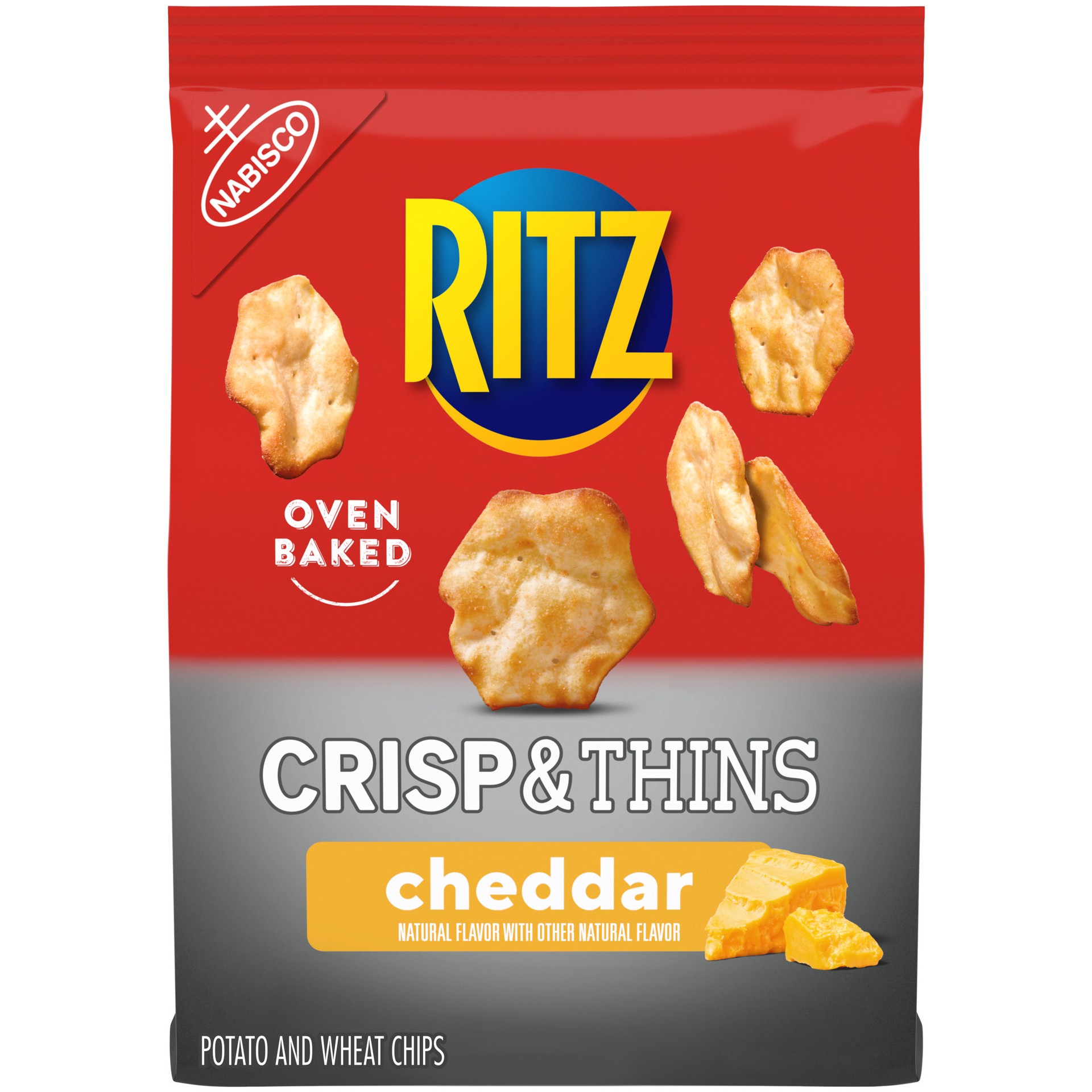 slide 1 of 14, RITZ Crisp and Thins Cheddar Chips, 7.1 oz, 7.1 oz