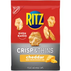 Nabisco Ritz Crisp & Thins Cheddar Potato And Wheat Chips