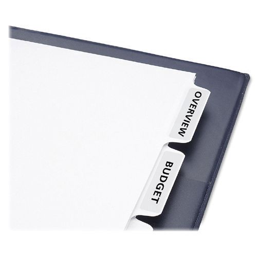 slide 7 of 7, Avery 5-Tab Print & Apply Clear Label Dividers, 5 ct