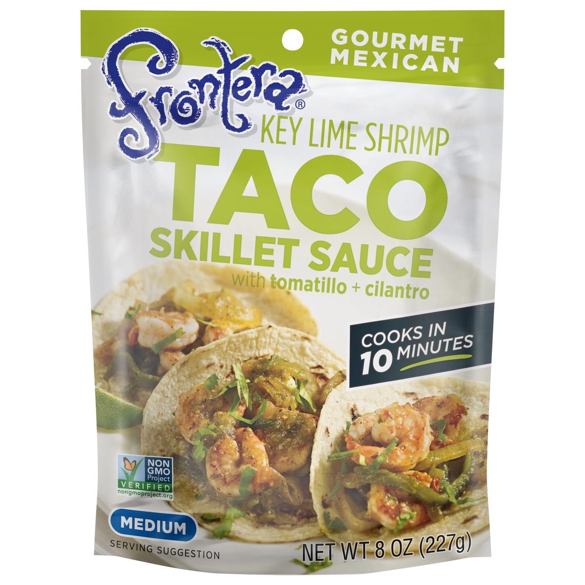 slide 1 of 2, Frontera Key Lime Shrimp Taco Skillet Sauce, Medium, 8 oz., 8 oz