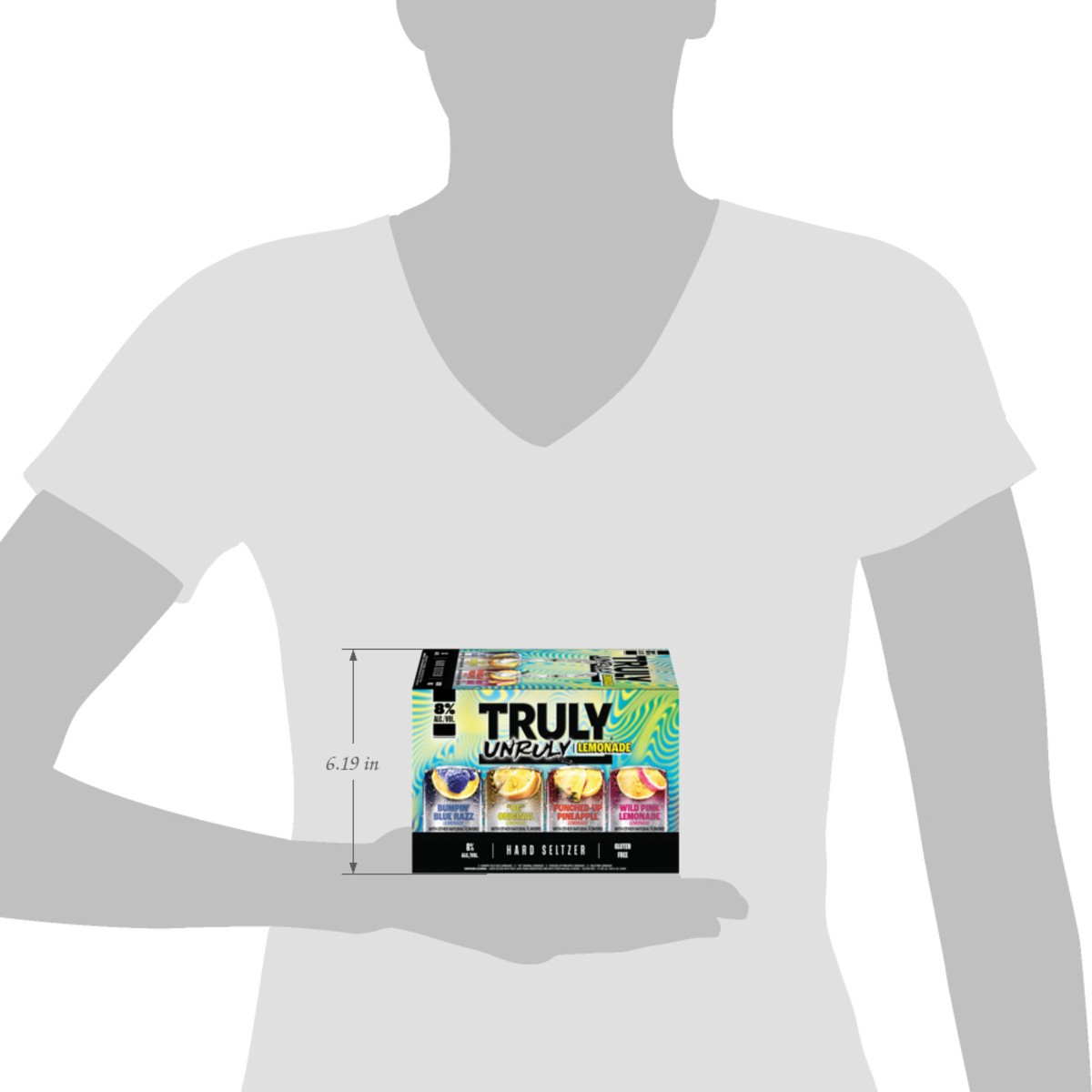 slide 5 of 13, TRULY Unruly Hard Seltzer Lemonade Variety Pack 8% ABV (12 fl. oz. Can, 12pk.), 12 ct; 12 oz
