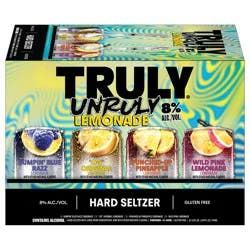 TRULY Unruly Hard Seltzer Lemonade Variety Pack 8% ABV (12 fl. oz. Can, 12pk.)