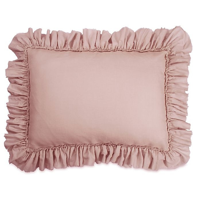 slide 1 of 1, Wamsutta Vintage Gauze Ruffle Standard Pillow Sham - Mauve, 1 ct