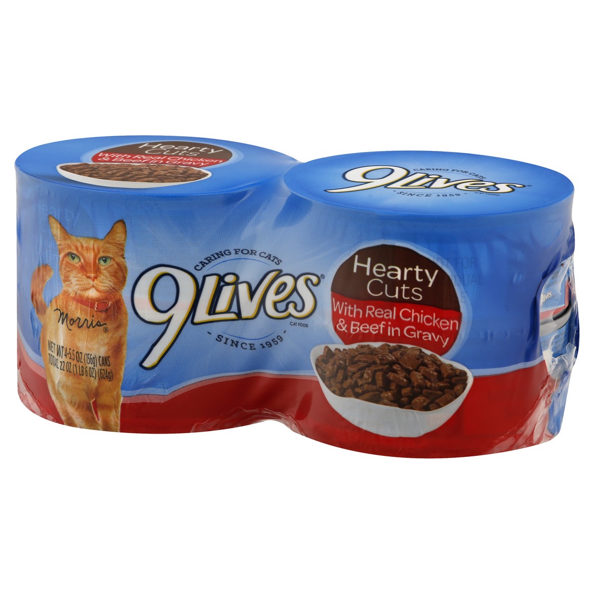 slide 8 of 9, 9Lives Tender Slices with Real Beef in Gravy for Adult Cats, 4 ct