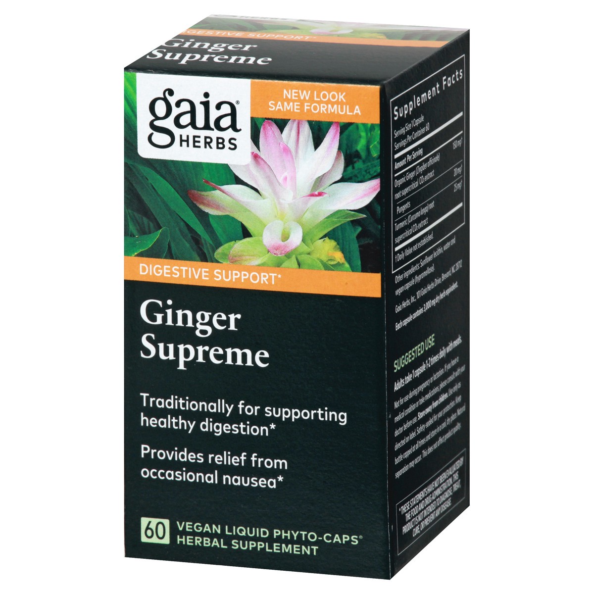 slide 7 of 9, Gaia Vegan Liquid Phyto-Caps Ginger Supreme 60 ea, 60 ct