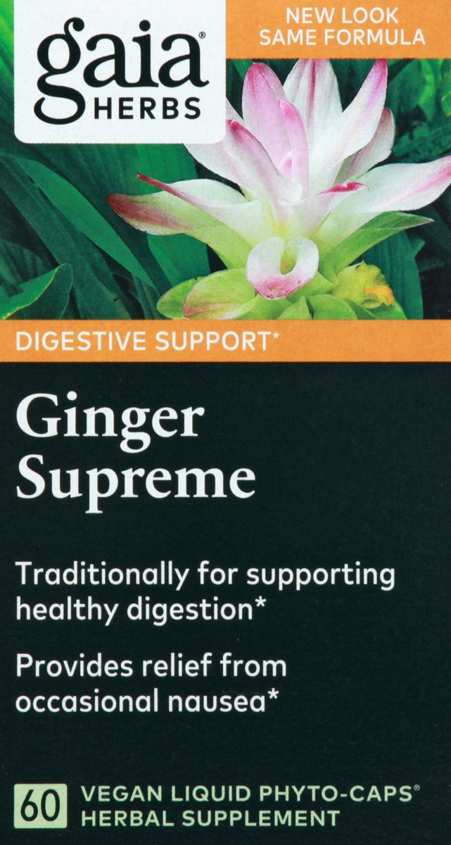 slide 3 of 9, Gaia Vegan Liquid Phyto-Caps Ginger Supreme 60 ea, 60 ct