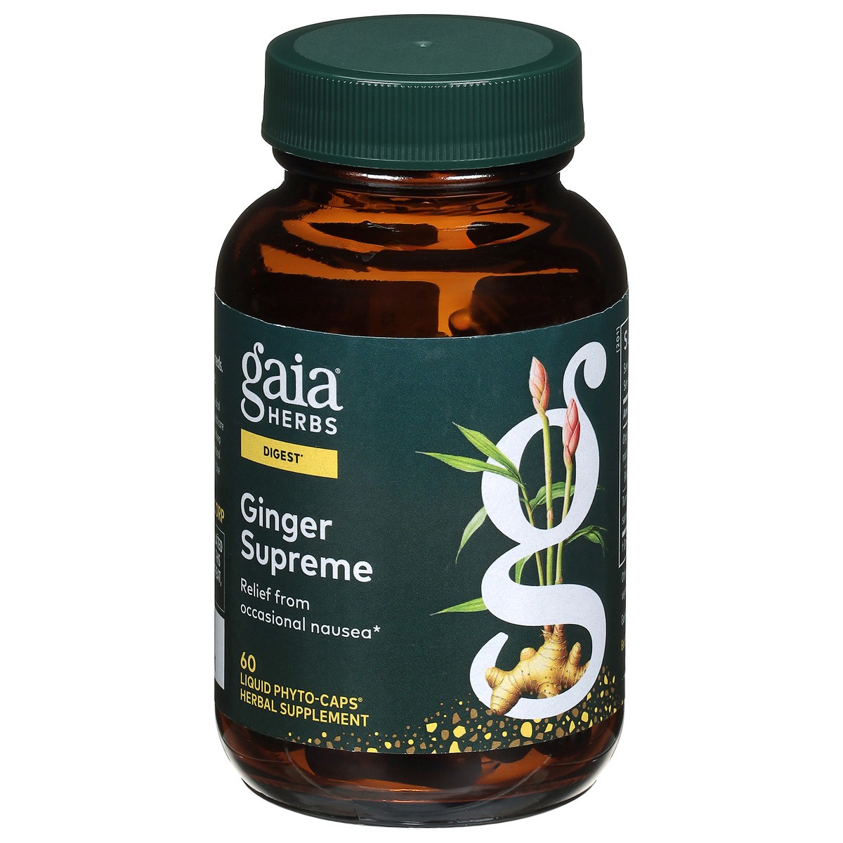 slide 1 of 9, Gaia Vegan Liquid Phyto-Caps Ginger Supreme 60 ea, 60 ct