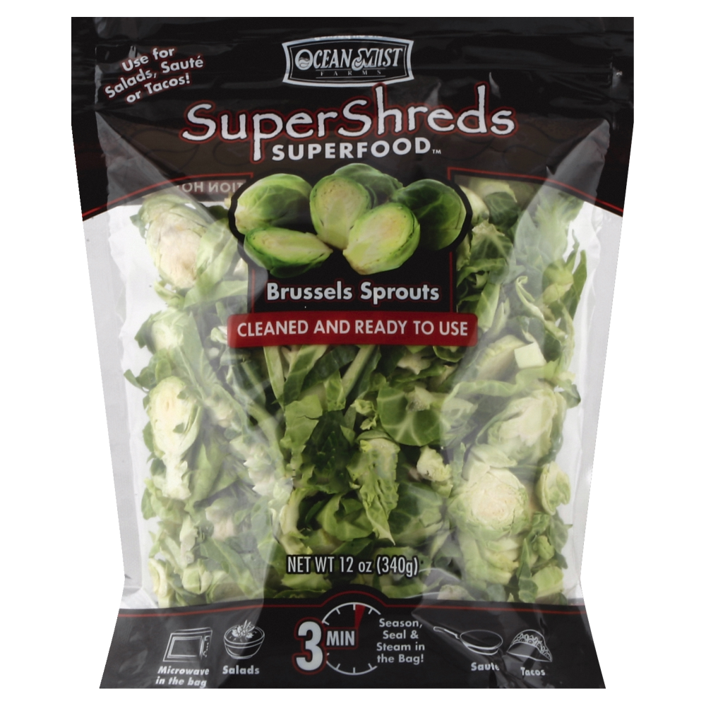 slide 2 of 4, Ocean Mist Farms Super Shreds Brussels Sprouts, 12 oz