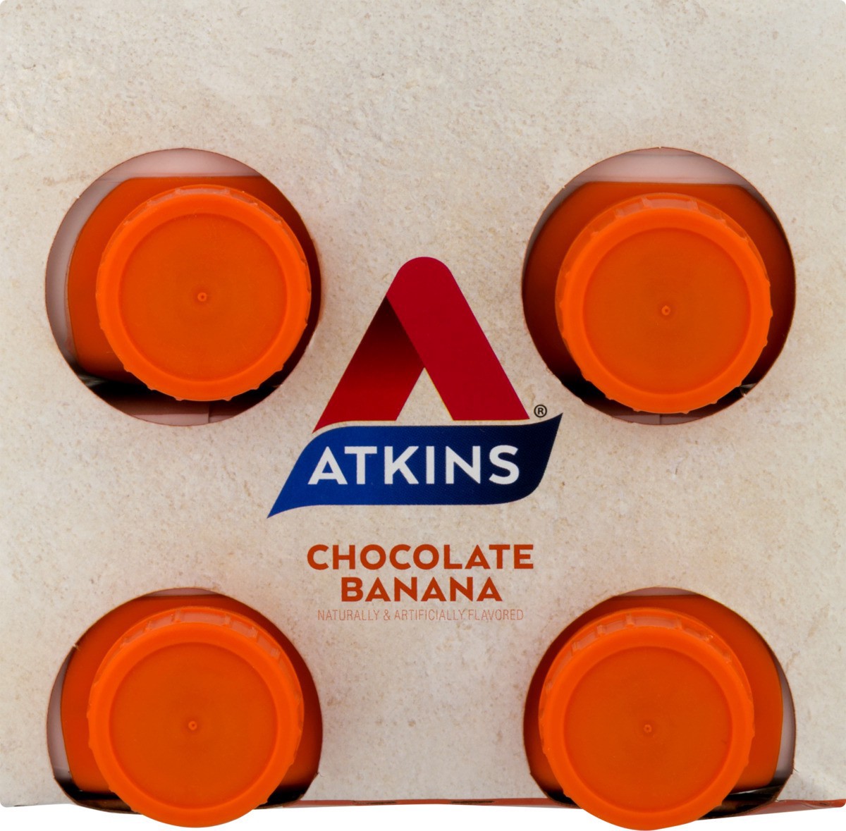 slide 9 of 18, Atkins Protein-Rich Energy Shake Chocolate Banana, 4 ct; 11 fl oz