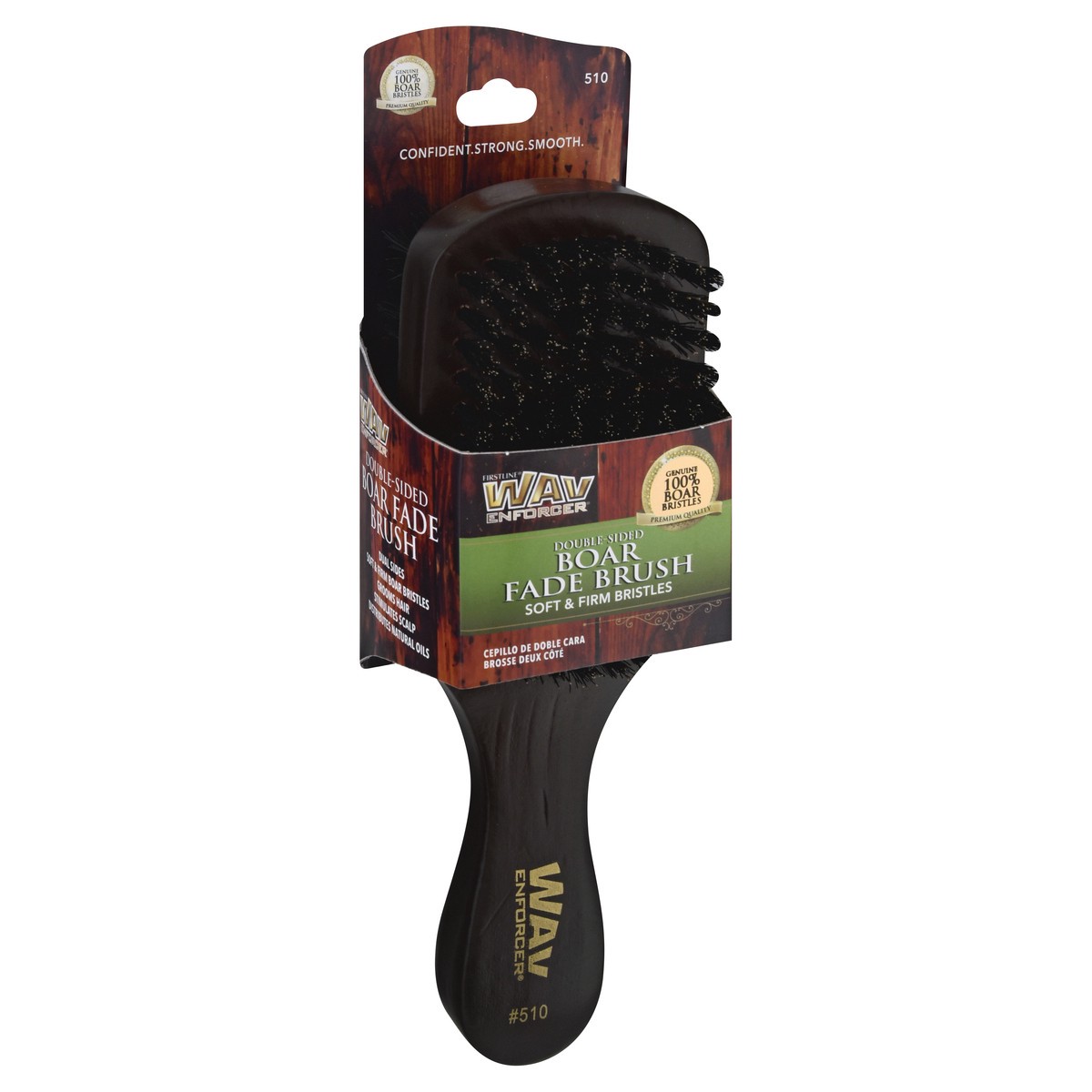 slide 8 of 11, Firstline Wav Enforcer Fade Double-Sided Soft & Firm Brush 1 ea, 1 ct