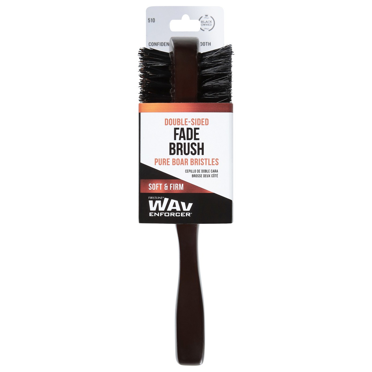 slide 1 of 11, Firstline Wav Enforcer Fade Double-Sided Soft & Firm Brush 1 ea, 1 ct