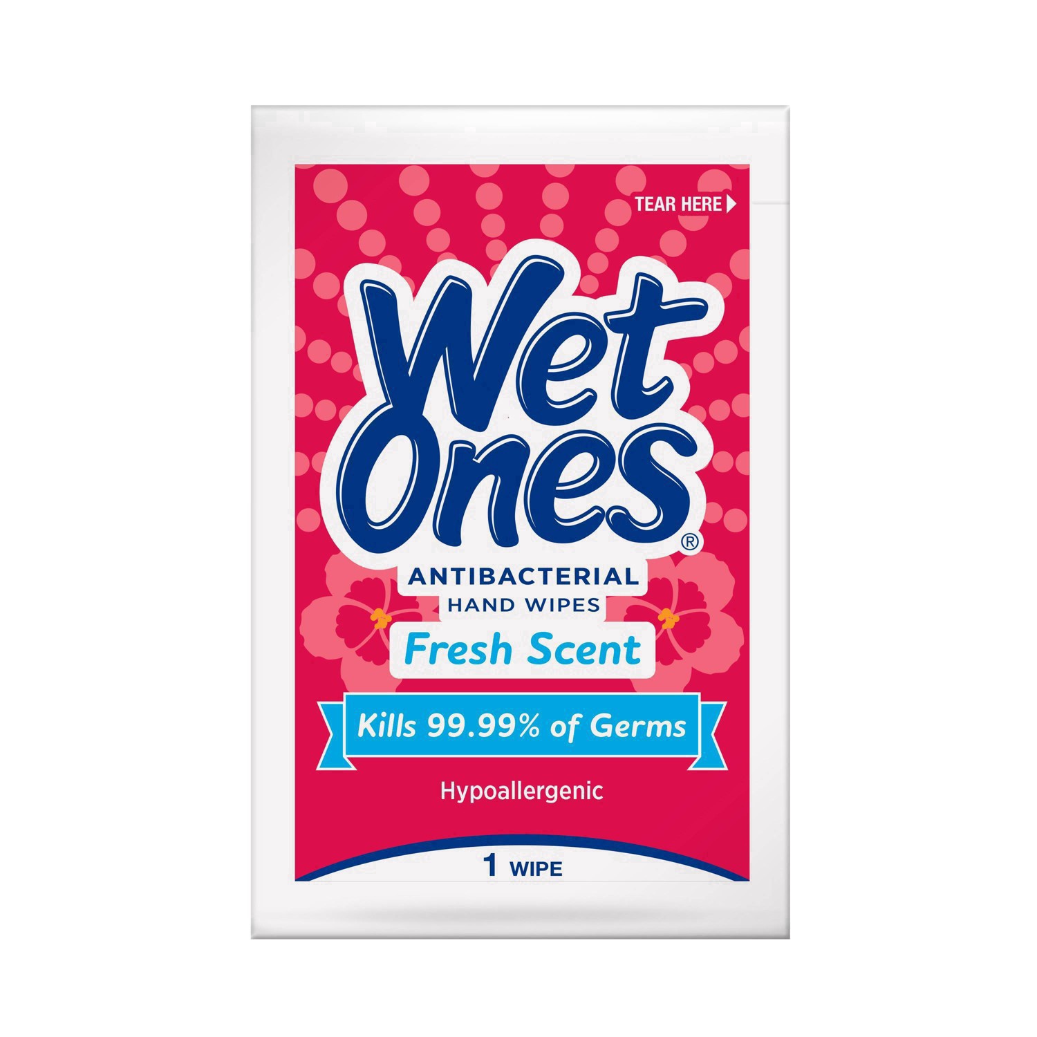 slide 43 of 114, Wet Ones Antibacterial Hand Wipes Fresh Scent Individually Wrapped Single - 24 Count, 24 ct