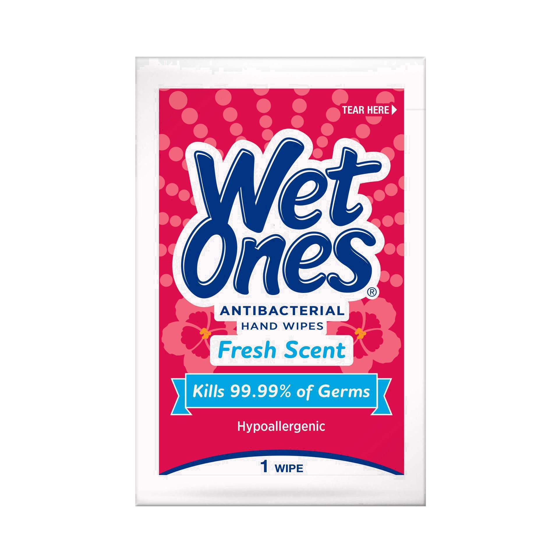 slide 86 of 114, Wet Ones Antibacterial Hand Wipes Fresh Scent Individually Wrapped Single - 24 Count, 24 ct