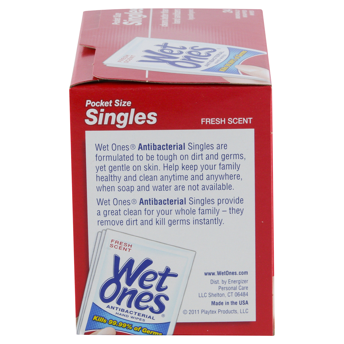 slide 99 of 114, Wet Ones Antibacterial Hand Wipes Fresh Scent Individually Wrapped Single - 24 Count, 24 ct