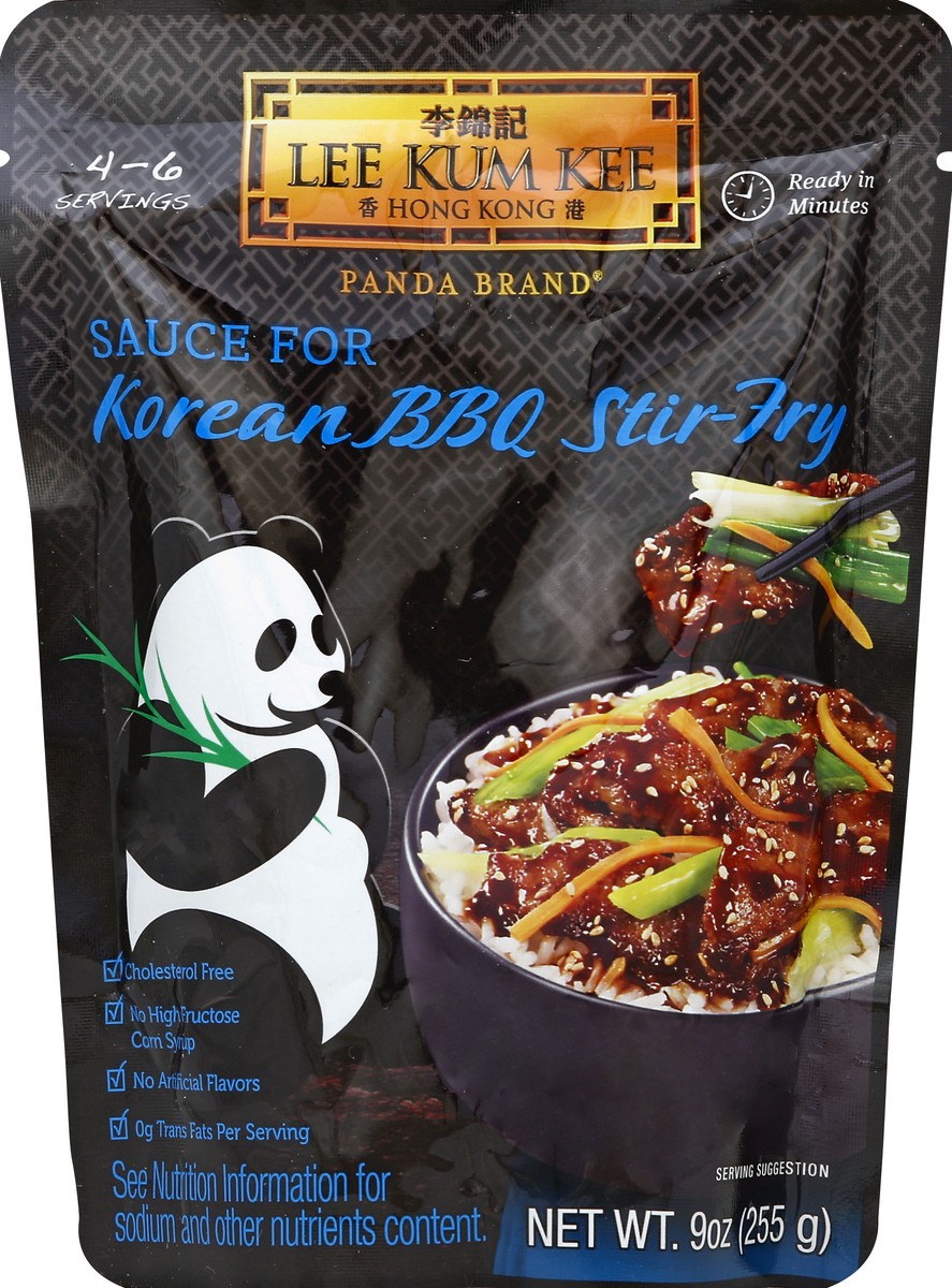 slide 2 of 2, Lee Kum Kee Panda Brand Sauce For Korean BBQ Stir Fry, 9 oz