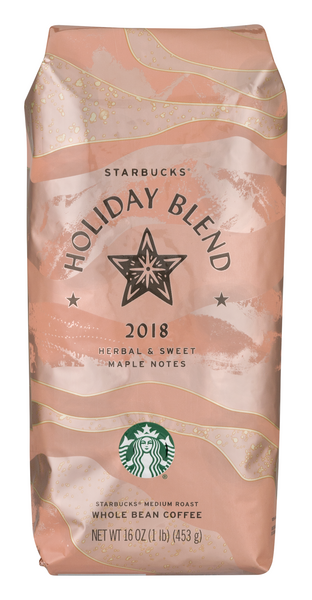 slide 1 of 1, Starbucks Whole Bean Coffee Holiday Blend - 1 lb, 1 lb