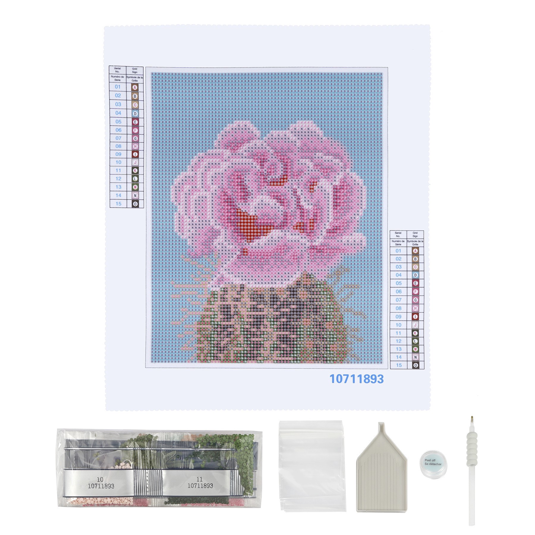 slide 3 of 5, Flower Cactus Painting Diamond Art By Make Market, 8 in x 10 in