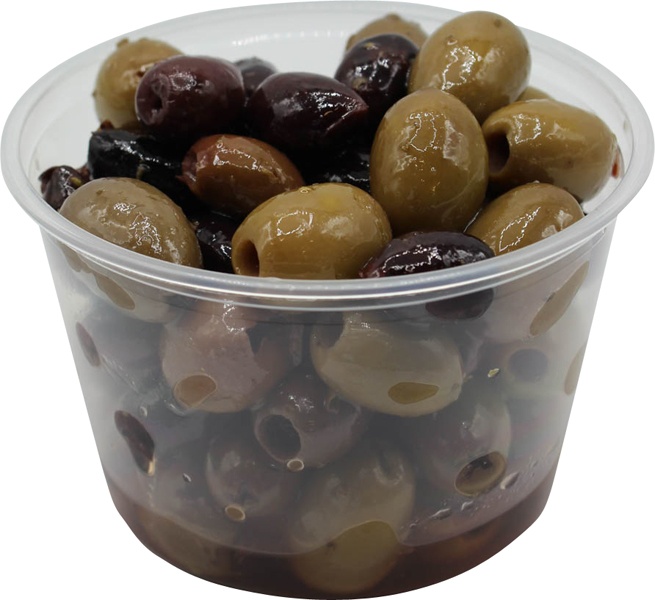 slide 1 of 1, Divina Garlic Slice Stuffed Olives, per lb