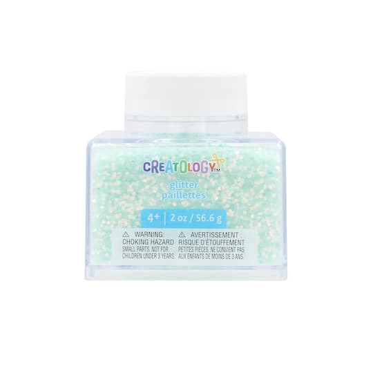 slide 1 of 3, Mint Iris Glitter Stacker By Creatology, 2 oz