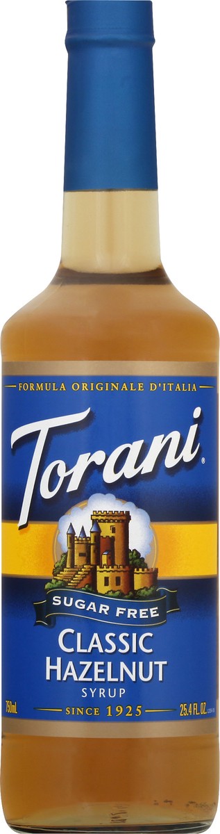 slide 6 of 13, Torani Sugar Free Classic Hazelnut Syrup - 750 ml, 750 ml